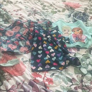 Little girls set of three tops